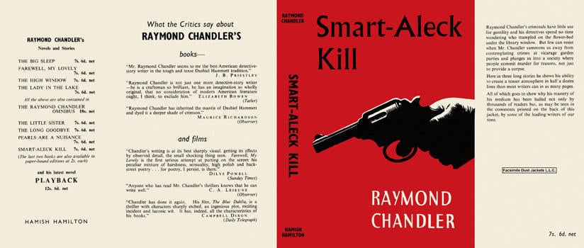 Item #6484 Smart-Aleck Kill. Raymond Chandler