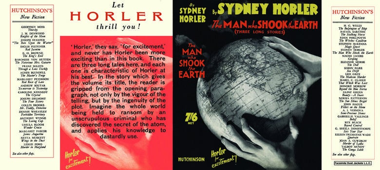Item #6488 Man Who Shook the Earth, The. Sydney Horler