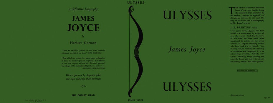 Item #6489 Ulysses. James Joyce