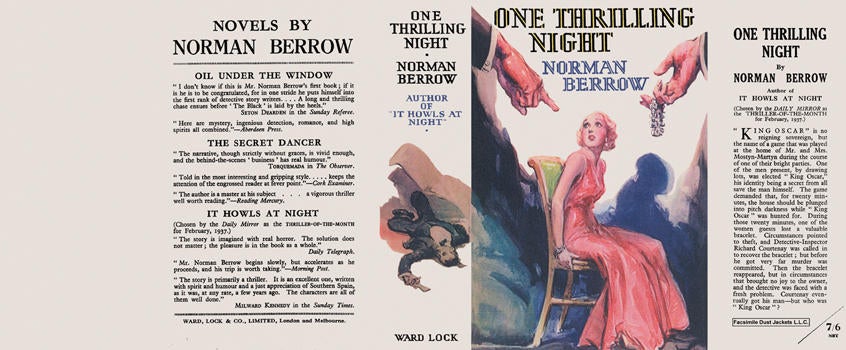 Item #6500 One Thrilling Night. Norman Berrow