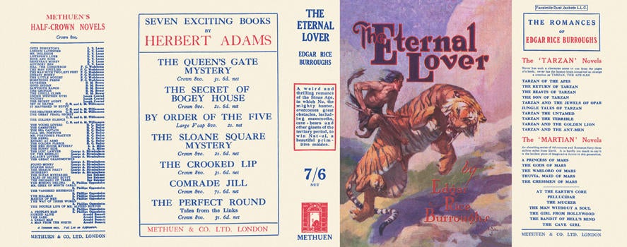 Item #6508 Eternal Lover, The. Edgar Rice Burroughs.
