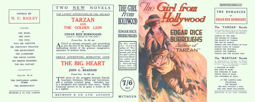 Item #6510 Girl from Hollywood, The. Edgar Rice Burroughs