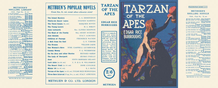 Item #6520 Tarzan of the Apes. Edgar Rice Burroughs
