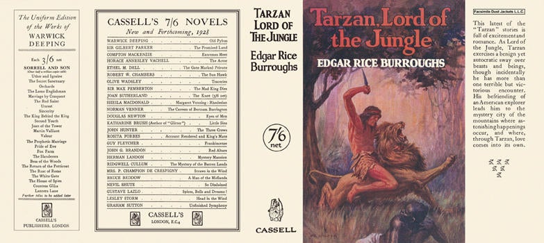 Item #6525 Tarzan, Lord of the Jungle. Edgar Rice Burroughs