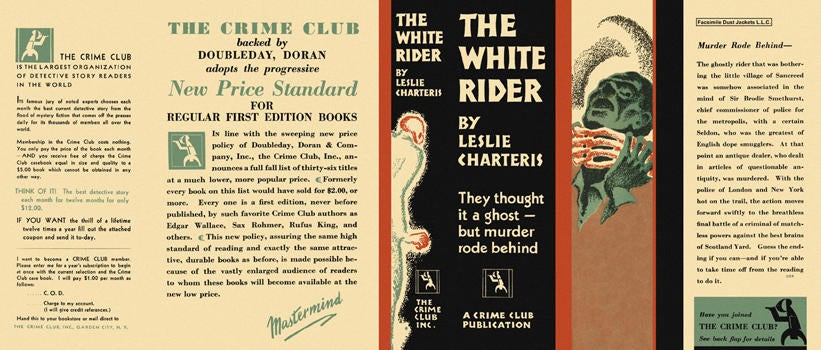Item #654 White Rider, The. Leslie Charteris