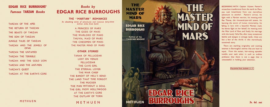 Item #6557 Master Mind of Mars, The. Edgar Rice Burroughs