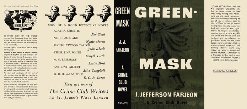 Item #6570 Greenmask. J. Jefferson Farjeon