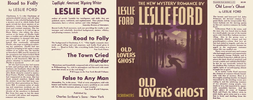 Item #6573 Old Lover's Ghost. Leslie Ford
