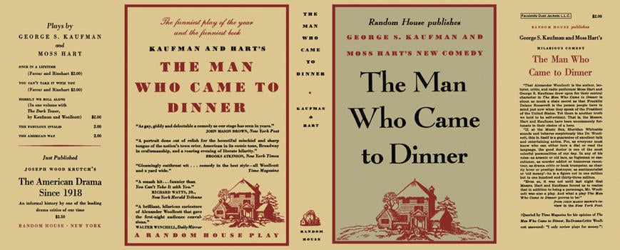 Item #6577 Man Who Came to Dinner, The. George S. Kaufman, Moss Hart.