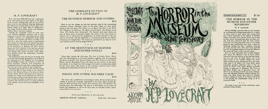 Item #6581 Horror in the Museum and Other Revisions, The. H. P. Lovecraft