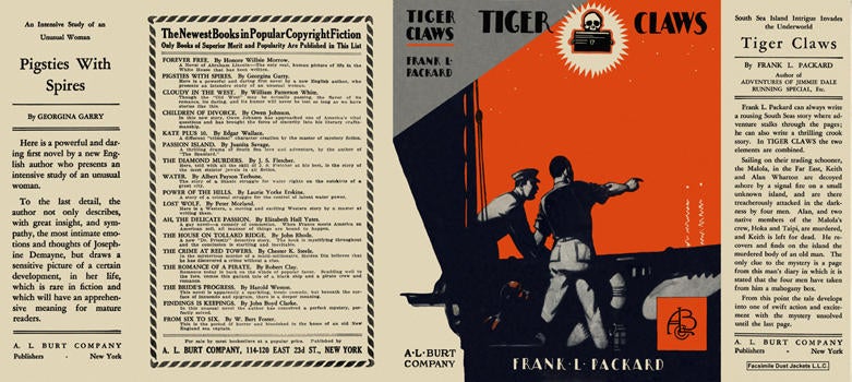Item #6584 Tiger Claws. Frank L. Packard.
