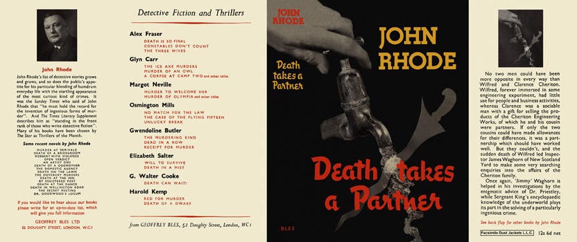 Item #6585 Death Takes a Partner. John Rhode