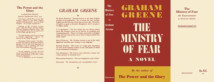 Item #6597 Ministry of Fear, The. Graham Greene