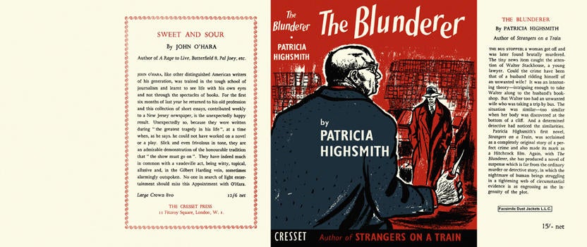 Item #6599 Blunderer, The. Patricia Highsmith.