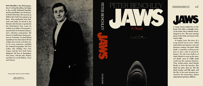 Item #6606 Jaws. Peter Benchley.