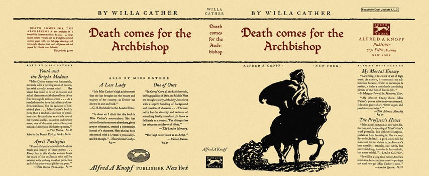 Item #6608 Death Comes for the Archbishop. Willa Cather.