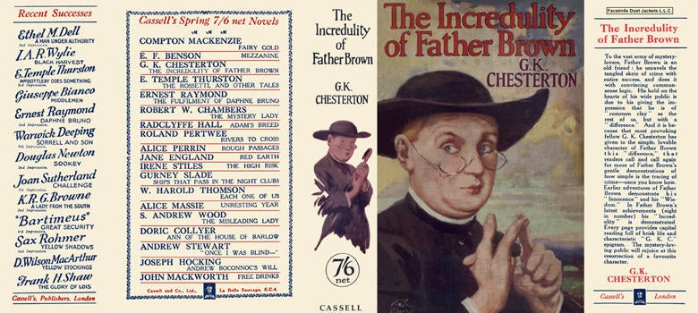 Item #661 Incredulity of Father Brown, The. G. K. Chesterton.