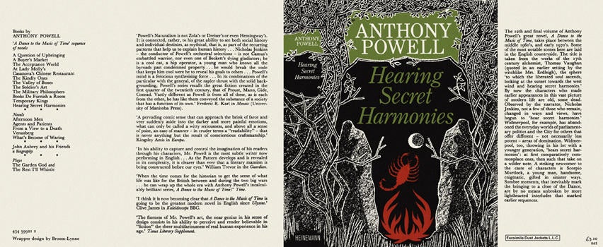 Item #6620 Hearing Secret Harmonies. Anthony Powell.