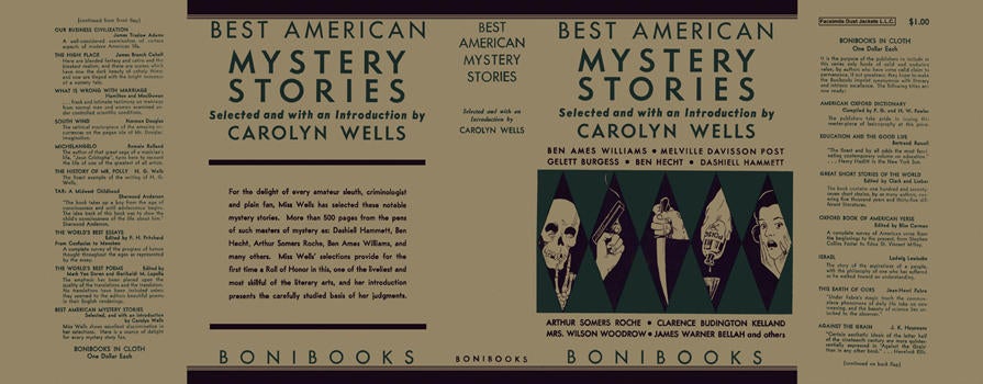 Item #6622 Best American Mystery Stories. Carolyn Wells, Anthology.