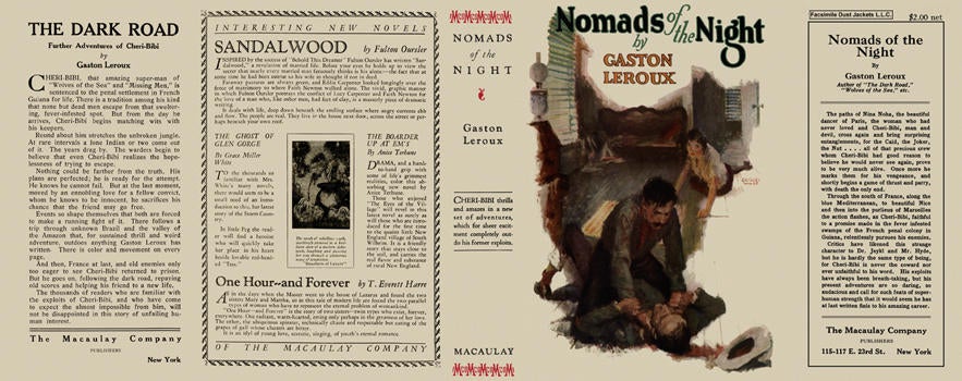 Item #6625 Nomads of the Night. Gaston Leroux