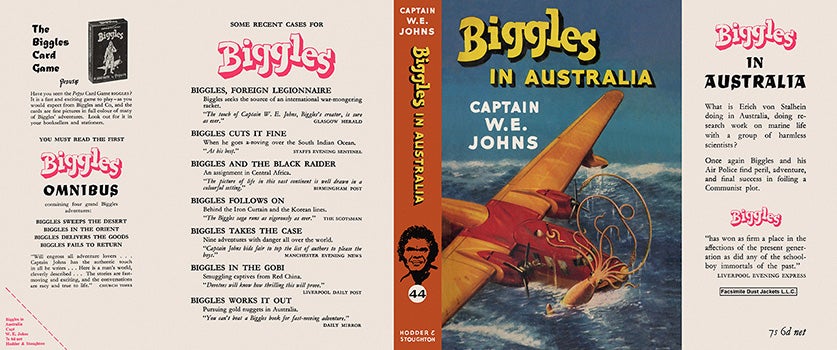 Item #6626 Biggles in Australia. Captain W. E. Johns.