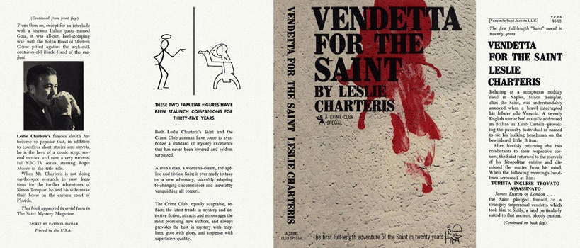 Item #6630 Vendetta for the Saint. Leslie Charteris
