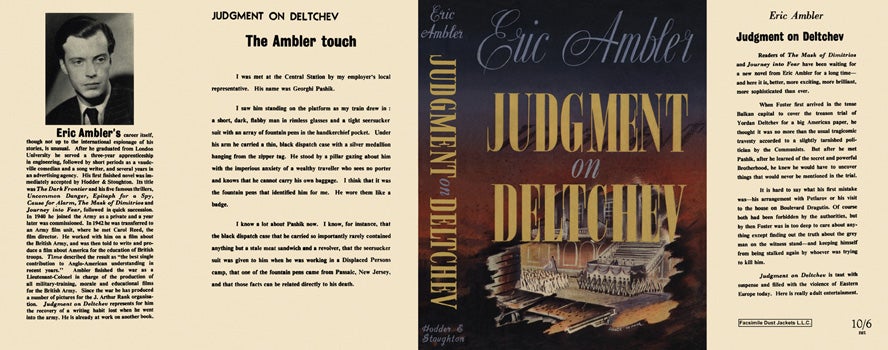Item #6642 Judgment on Deltchev. Eric Ambler