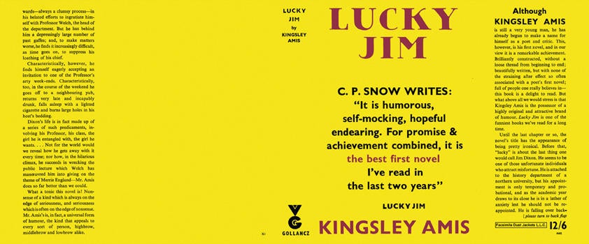 Item #6643 Lucky Jim. Kingsley Amis.