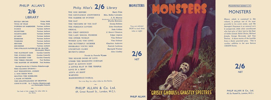 Item #6648 Monsters. Charles Lloyd Birkin, Anthology.
