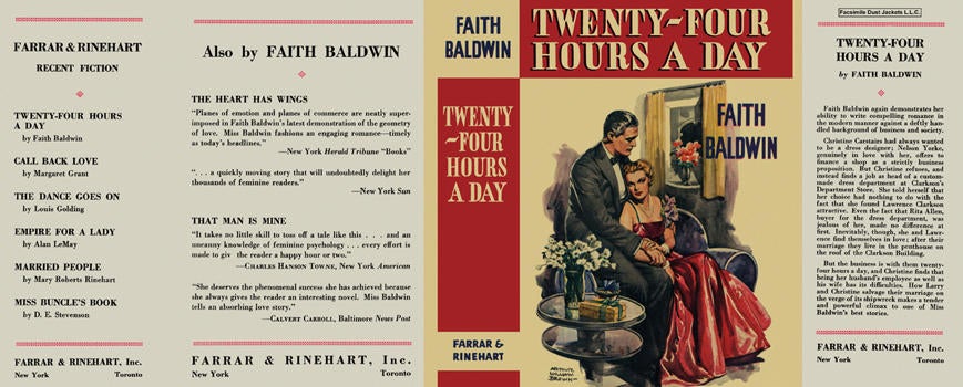 Item #6663 Twenty-Four Hours a Day. Faith Baldwin