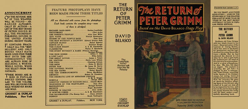 Item #6671 Return of Peter Grimm, The. David Belasco