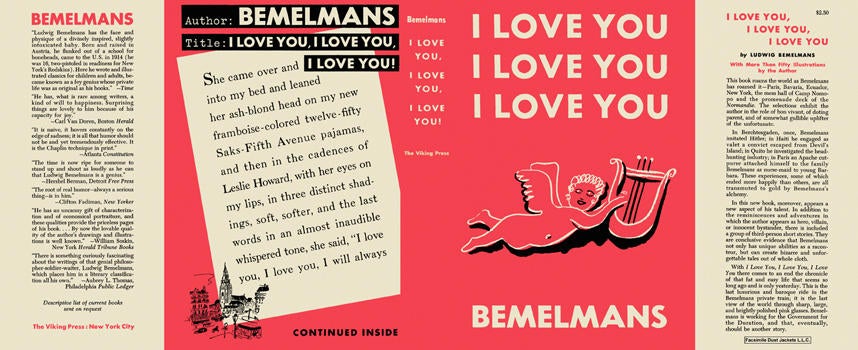 Item #6674 I Love You, I Love You, I Love You. Ludwig Bemelmans