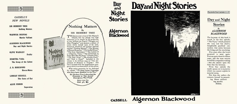Item #6684 Day and Night Stories. Algernon Blackwood
