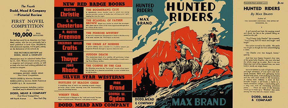 Item #6692 Hunted Riders. Max Brand