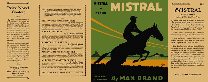 Item #6694 Mistral. Max Brand