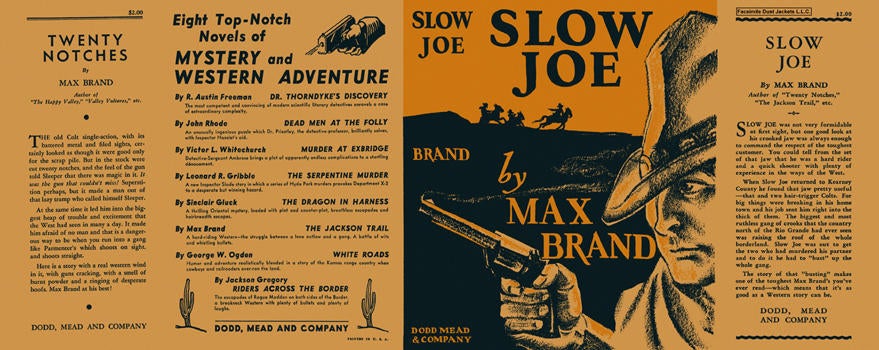Item #6699 Slow Joe. Max Brand.