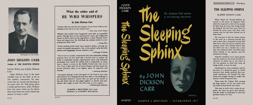 Item #6713 Sleeping Sphinx, The. John Dickson Carr