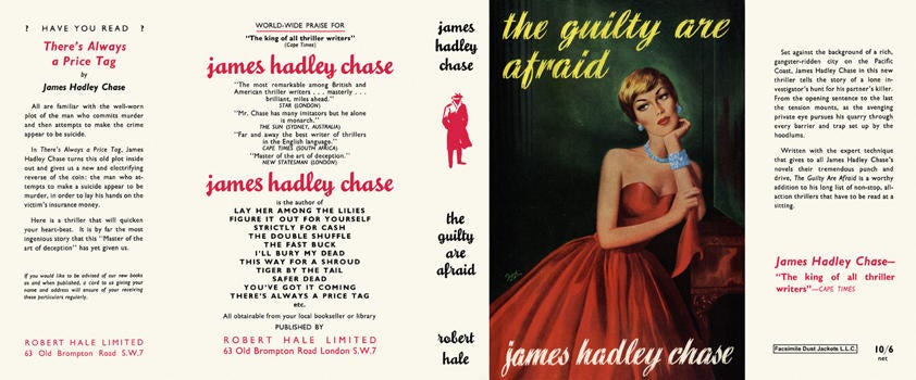 Item #6732 Guilty Are Afraid, The. James Hadley Chase