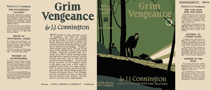 Item #6740 Grim Vengeance. J. J. Connington.