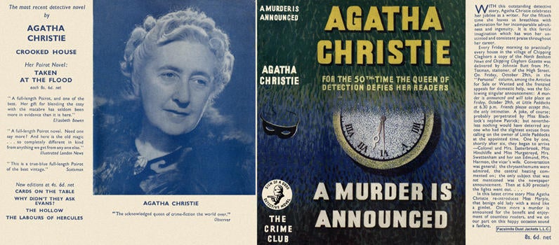 Item #676 Murder Is Announced, A. Agatha Christie