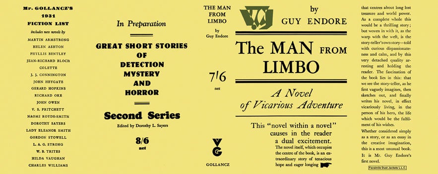Item #6761 Man from Limbo, The. Guy Endore
