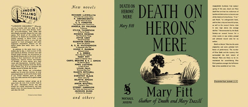 Item #6775 Death on Herons' Mere. Mary Fitt