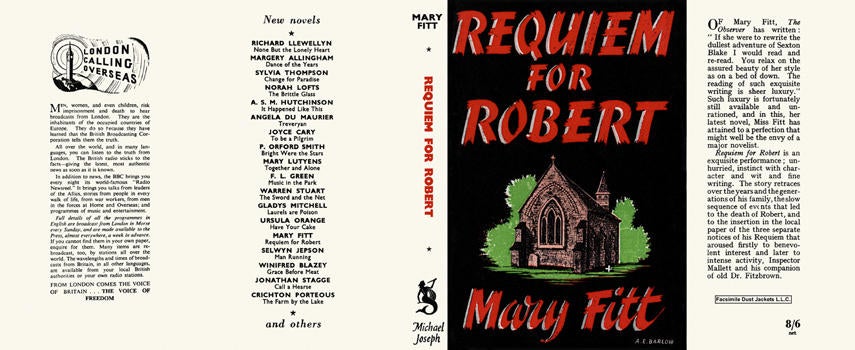 Item #6776 Requiem for Robert. Mary Fitt