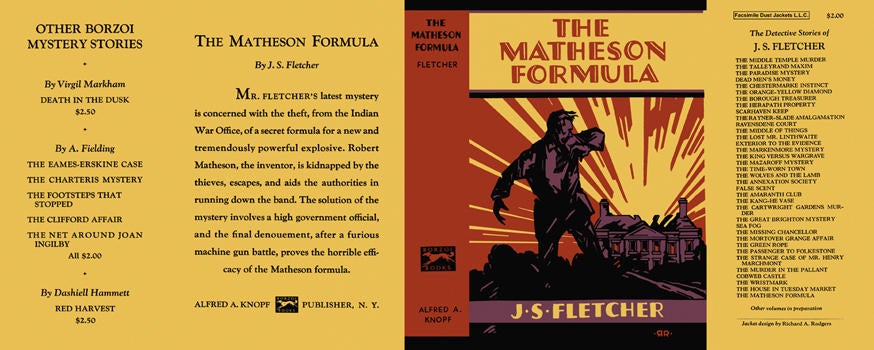 Item #6781 Matheson Formula, The. J. S. Fletcher