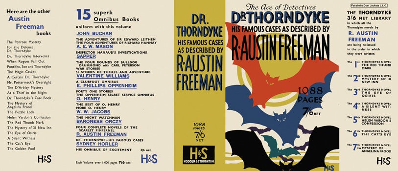 Item #6791 Dr. Thorndyke, His Famous Cases As Described by R. Austin Freeman. R. Austin Freeman