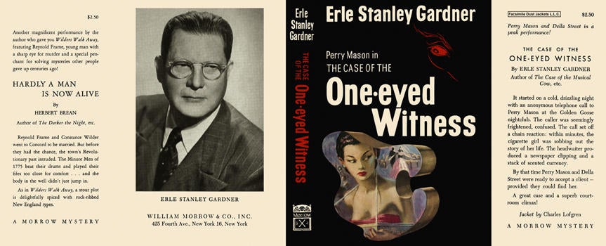 Item #6792 Case of the One-eyed Witness, The. Erle Stanley Gardner.
