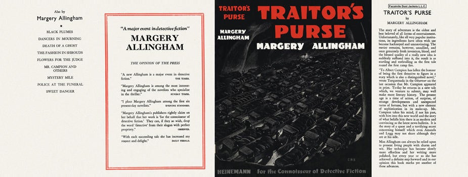 Item #68 Traitor's Purse. Margery Allingham