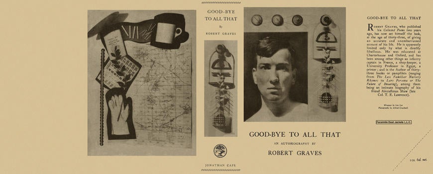 Item #6807 Good-Bye to All That. Robert Graves