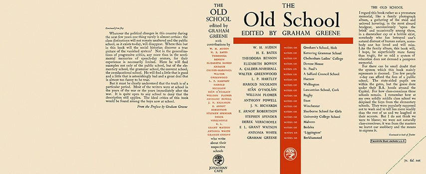 Item #6812 Old School, The. Graham Greene, Anthology.