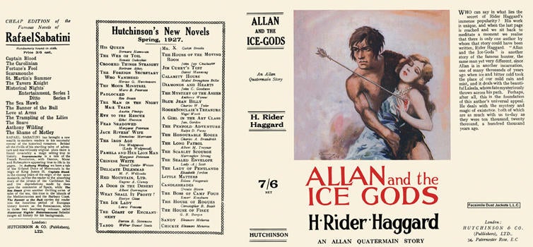 Item #6816 Allan and the Ice Gods. H. Rider Haggard.